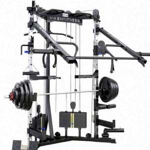 High Quality Multifunction Gym Strength Smith Machine Squat <b>Half</b> Power <b>Rack</b> Hot Steel Fitness Gym Equipment - Product Image 2