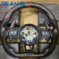 Volant en cuir et fibre de carbone personnalisable pour accessoires Volkswagen VW Golf 5 6 7 GTI MK6/MK7/MK8 B8 Plug and Play