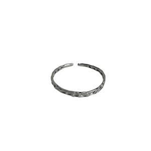 S925 Sterling <b>Silver</b> Textured Open <b>Bangle</b> <b>For</b> Women And <b>Men</b> Fashion Jewelry Unisex Accessory - Product Image 5