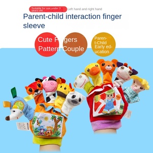 Il pupazzo <span class=keywords><strong>di</strong></span> peluche con le dita, un simpatico giocattolo per l'educazione precoce degli animali, racconta <span class=keywords><strong>la</strong></span> <span class=keywords><strong>storia</strong></span> del burattino del dito <span class=keywords><strong>di</strong></span> un bambino - Product Image 2