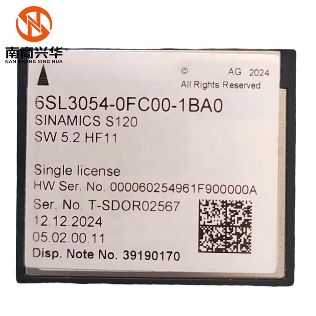 New Original Siemens 6SL30540FC001BA0 Compactflash Card Sinamics S120 6SL3054-0FC00-1BA0 Cf Card