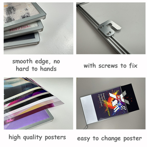 Bán buôn siêu mỏng hộp đèn mỏng chiếu sáng A4/A3/A2/A1 lớn khung nhôm freestanding hộp đèn với Poster - Product Image 6