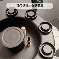 Table de cuisson à gaz de sécurité professionnelle avec allumage électronique, efficacité énergétique A++, surface céramique/verre, 4 brûleurs encastrables pour la vente en gros