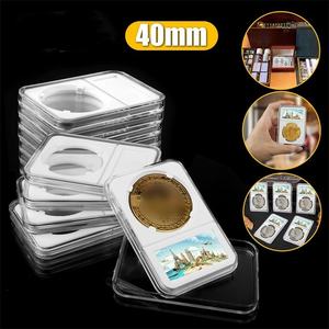 Support de présentation de pièces de monnaie en <span class=keywords><strong>acrylique</strong></span> transparent de 40 mm, durable et à ajustement direct, pour pièce de monnaie <span class=keywords><strong>américaine</strong></span> Silver Eagle de 1 once - Product Image 4