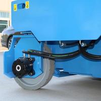 Plateforme élévatrice à ciseaux hydraulique alimentée par batterie LEO LEOJZ, véhicule de travail en hauteur, acier au carbone, 14 m, capacité de 4 personnes, pliable