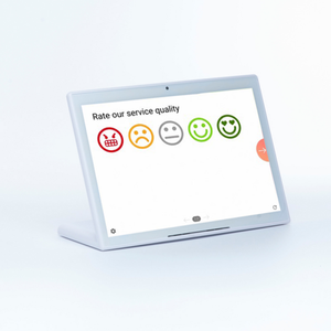 Botones de pantalla táctil de escritorio de 10,1 pulgadas feliz o no venta comentarios de los clientes máquina de tasa de satisfacción en tiempo real - Product Image 6