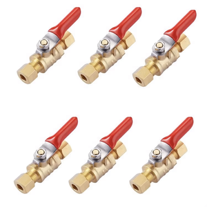 Sistema De Riego Manguera De Latón Barb Pipe Fitting Coupler 1/4 "NPT Válvula De Bola Hidráulica Acsesorios De Bola De 1/2" - Product Image 6