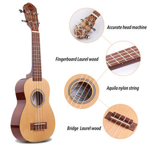 <span class=keywords><strong>Prix</strong></span> de vente en gros d'usine ukulélé couleur tilleul débutant petite guitare guitare ukulélé 21 pouces - Product Image 4