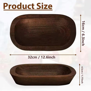 Chất Lượng Cao Thân Thiện Với Môi Thuyền Hình Dạng Bằng Gỗ Bột Bát Tay Gỗ Trang Trí Cho Nến Làm Nhà Lưu Trữ Gỗ Khắc - Product Image 5