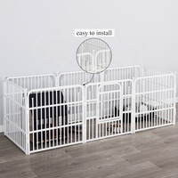 Chenil pour chien en treillis métallique soudé de qualité supérieure fourni par l'usine 2024, cage extérieure pour animaux de compagnie, cage en métal