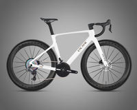 Vélo de route en fibre de carbone léger R18, vélo de route en carbone élégant, vélo de gravier en carbone, vélo de course sur route en carbone