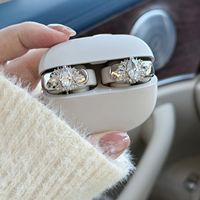 Écouteurs intra-auriculaires à clipser, écouteurs sportifs à oreille libre, légers, confortables, ajustement stable, écouteurs sans fil avec décoration de luxe