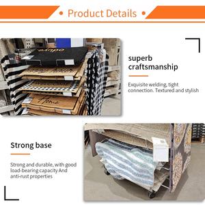 Porte-rouleau en tissu robuste avec présentoir pour tapis de détail et base de carreaux ondulés imperméables - Product Image 6