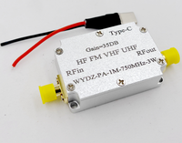 HF FM VHF UHF Broadband RF Power Amplifier FM Transmitter Amplifier Shell 35DB WYDZ-PA-1M-750MHz-3W 1MHZ-750MHZ RF rf Amplifier