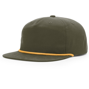 HS24 Gorra de Nylon <span class=keywords><strong>Negra</strong></span> Lisa de 5 Paneles con Logotipo Personalizado 256, Gorra <span class=keywords><strong>Trucker</strong></span> Veracap con Visera Plana, Gorra SnapBack con Cierre de Cuerda, Gorra de Diseño - Product Image 4