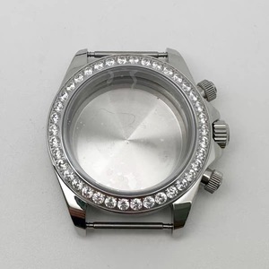 Boîtier de montre modifié en acier inoxydable avec lunette en céramique, plusieurs styles, boîtier de montre en acier massif multicolore compatible avec le chronographe VK63 - Product Image 2