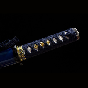 Wakizashi Artigianale Longquan Seconda Generazione in Bambù <span class=keywords><strong>Amaro</strong></span>, 55cm, Temperato in Argilla, Spada Corta Samurai di Alta Qualità, Regalo, Oggetto di Scena Cosplay - Product Image 3