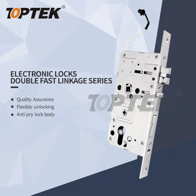 Lock Door Door Mortise Lock Electric Mortise Lock Door Lock Stainless Steel Material Electronic Lock Body