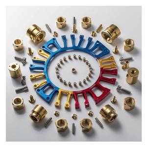 Piezas pequeñas anodizadas Latón Aluminio Cnc Turning Knuckleboom Loaders Feller Bunchers Parts Power Tiller Proveedores - Product Image 1