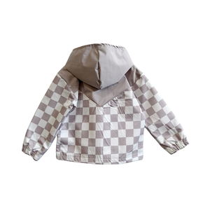 Hot Selling Overs ize Checkerboard Jacke für Jungen Casual Kids Kleidung - Product Image 5