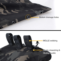 IDOGEAR MOLLE Sac de rangement pliable tactique léger Camo Tactique Molle Mag Pouch Recyclage Dump Pouch