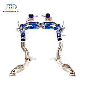 जेटल्ड उच्च प्रदर्शन टाइटेनियम डाउनपाइप पूर्ण निकास प्रणाली, फेरारी 488 जीटीबी के लिए वाल्वट्रोनिक कैटबैक के साथ - Product Image 3