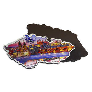 Recuerdo Promocional Recuerdos Imanes De Nevera <span class=keywords><strong>Praga</strong></span> 3D Lámina en relieve Imán de nevera - Product Image 6