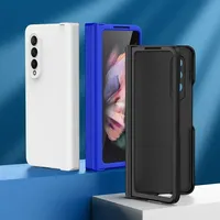 Coque de téléphone luxueuse ultra-fine couleur bonbon pour Samsung Galaxy Z Fold 7 6 5 4 3 5G, protection antichoc en plastique pour charnière et dos
