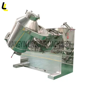 SYH high speed rotary 3D Drum v shaped horizontal ribbon blender Mixer mixing machine for herbal powder