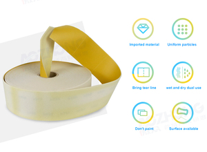 Rouleau d'éponge abrasive professionnelle pour ponçage humide et sec, lavable et réutilisable, feuille de mousse abrasive, support OEM, taille personnalisée pour meubles - Product Image 4