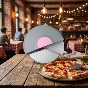 Cortador de Pizza con <span class=keywords><strong>Rueda</strong></span>, Fácil de Limpiar y Apto para Lavavajillas, Cortador de Pizza Ergonómico con Cubierta Protectora para la Cuchilla - Product Image 1