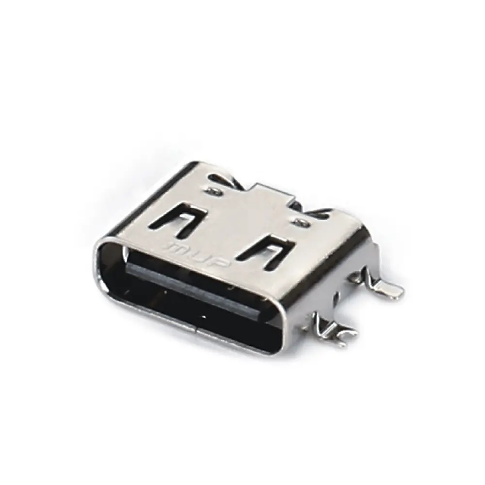 MUP-U20408 6 PIN USB TIPO C cone PCB tomada de carga SMT leitor usb para brinquedo de desgaste inteligente walkie talkie venda quente na Índia VNM Egito