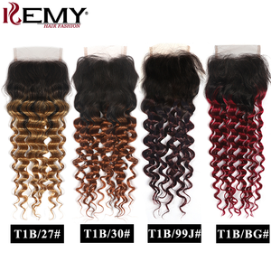 Kemy fabbrica all'ingrosso campione gratuito Kinky 1b 30 # per Ombre marrone indiano capelli 100% vergine Remy fasci frontali 9a capelli umani - Product Image 3