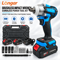 Clé à chocs sans fil HJT 350 Nm à couple élevé, 20 V, batterie lithium rechargeable, moteur sans balais, électrique, avec 1 batterie et chargeur
