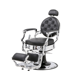 Cadeira de Barbeiro Reclinável Moderna em Couro Sintético Clássica para Barbearia e Salão de Beleza - Product Image 6