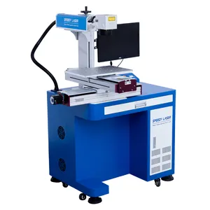 50W 60W Raycus JPT Source Fiber Laser Marking Machine Engraving Machine Metal and Plastic with 400*400mm Big Marking Area