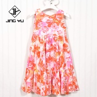Robe d'été personnalisée de haute qualité sans manches imprimée, costume hawaïen confortable pour enfants, robe maxi