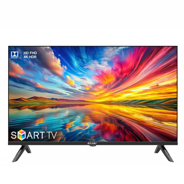Custom 4K/FHD/HD 32" & 43" Android LED Smart TV with A+ Grade Panel and Black Cabinet