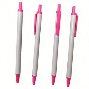 Stylos à bille rétractables Clip Clicks, pointe moyenne 1,0 mm, encre noire/bleue/rouge, fournitures de bureau/journal, cadeau personnalisé - Product Image 2