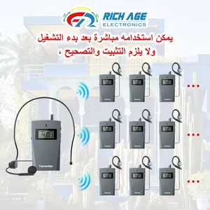 UHF 903-926MHZ 99 Channels Wireless Audio Communication System Transmitter Receiver For Hajj Umrah