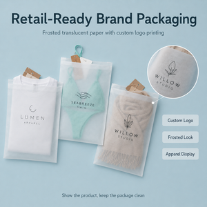 <span class=keywords><strong>Bolsas</strong></span> de <span class=keywords><strong>Papel</strong></span> Impresas Personalizadas, Recicladas, Autoadhesivas, Selladas, Transparentes, de <span class=keywords><strong>Papel</strong></span> Glassine <span class=keywords><strong>Encerado</strong></span>, Esmeriladas, para Ropa - Product Image 5
