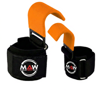 Supports de poignet en néoprène rouge en forme de U Momentum Athletics Wear avec fermeture auto-agrippante réglable pour l'entraînement musculaire