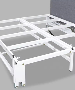 Marco de cama de siesta de hierro plegable de fácil control Cama de Murphy popular con mecanismo de mesa de pared invisible - Product Image 6