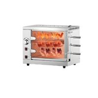 Rotisserie à poulet électrique/gaz à haute capacité, vente chaude, machine à griller rotative, four à rotisserie à poulet