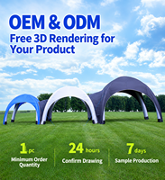 Dôme gonflable extérieur personnalisé 10x10, tente araignée, gazebo, pour stands de marque et clubs sportifs