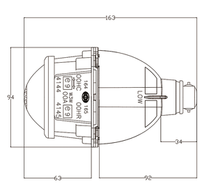 बल्ब कम बीम के साथ मोटरसाइकिल हेडलैंप - Product Image 3