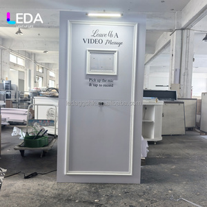 LEDA Cabine vidéo pour messages, Panneau d'enregistrement vidéo avec éclairage pour livre d'or vidéo de mariage et toile de fond, pour location d'événements et de fêtes de mariage - Product Image 3