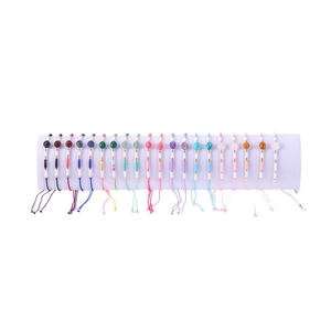 Bracciale con perline di riso Z Stone, gioielli alla moda regolabili multicolori, lotto da 2400 pezzi - Product Image 2