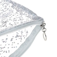 Sac personnalisable à paillettes pour femmes, pochette cosmétique en PVC, confettis de maquillage, imperméable, avec fermeture éclair, nouveauté