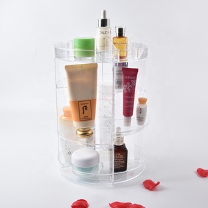 360 Makeup Organizer 360 Degree Plastic Makeup Organizer Rotating Adjustable Cosmetic Rotating Makeup Organizer Acrylic